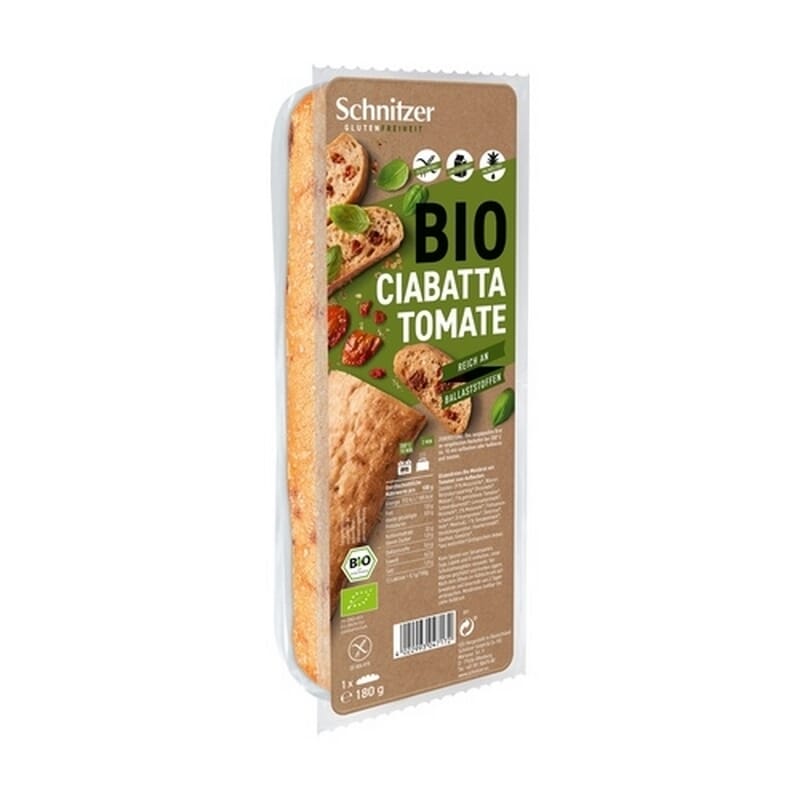 Pan Ciabatta Tomate Sin Gluten 180g