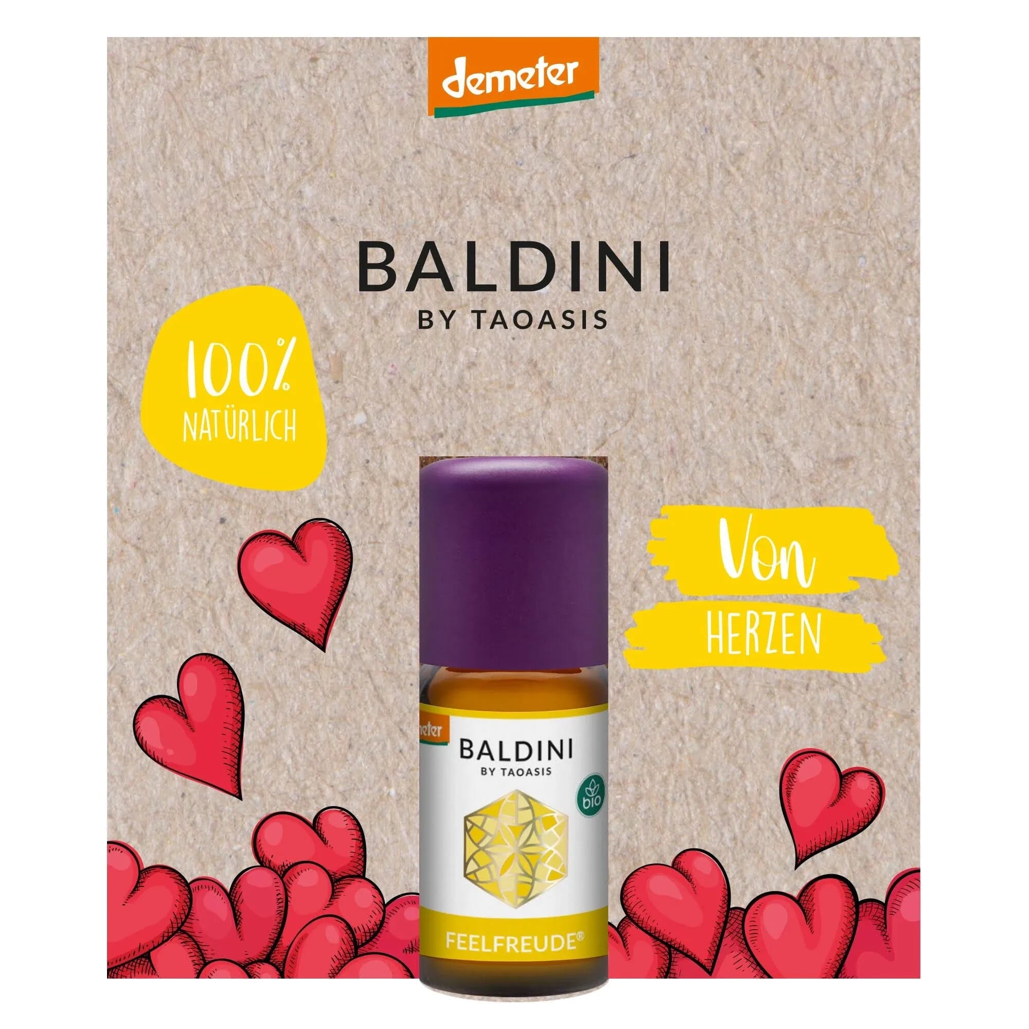 Kit Aroma Alegria Corazon Madera    