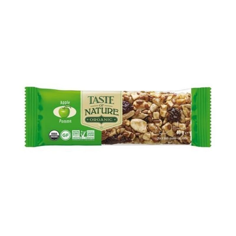 Barrita Frutos Secos Manzan Bio Sin Gluten 40g