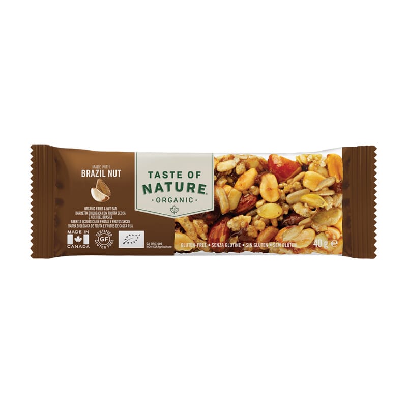 Barrita Nueces De Brasil Con Semillas y Pasas 40g