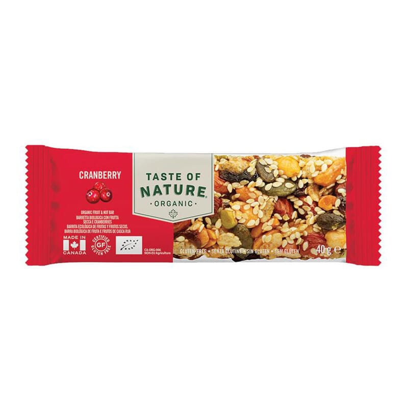 Barrita Frutos Secos Arándano Rojo 40g