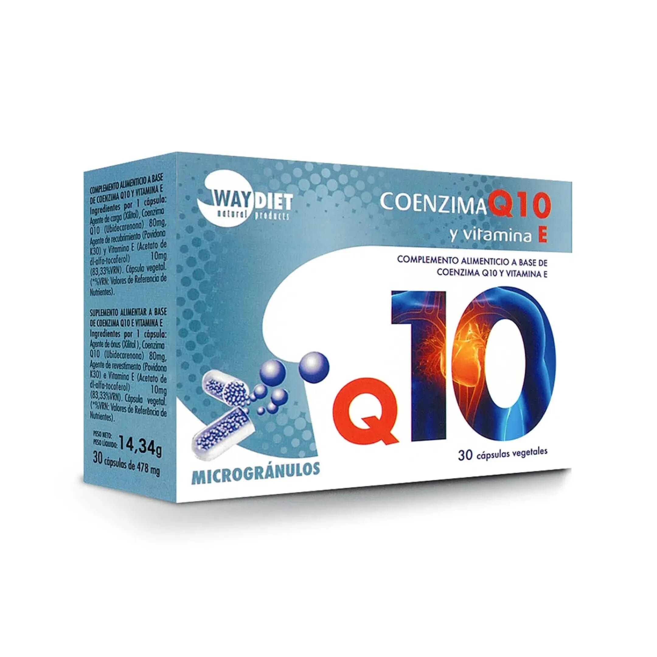 Coenzima Q10 Vitamina E 30 Caps