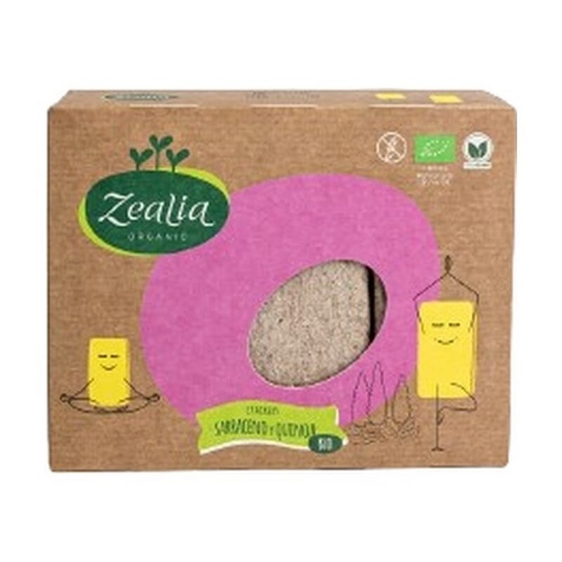 Crackers Di Grano Saraceno E Quinoa Senza Glutine Bio 120g