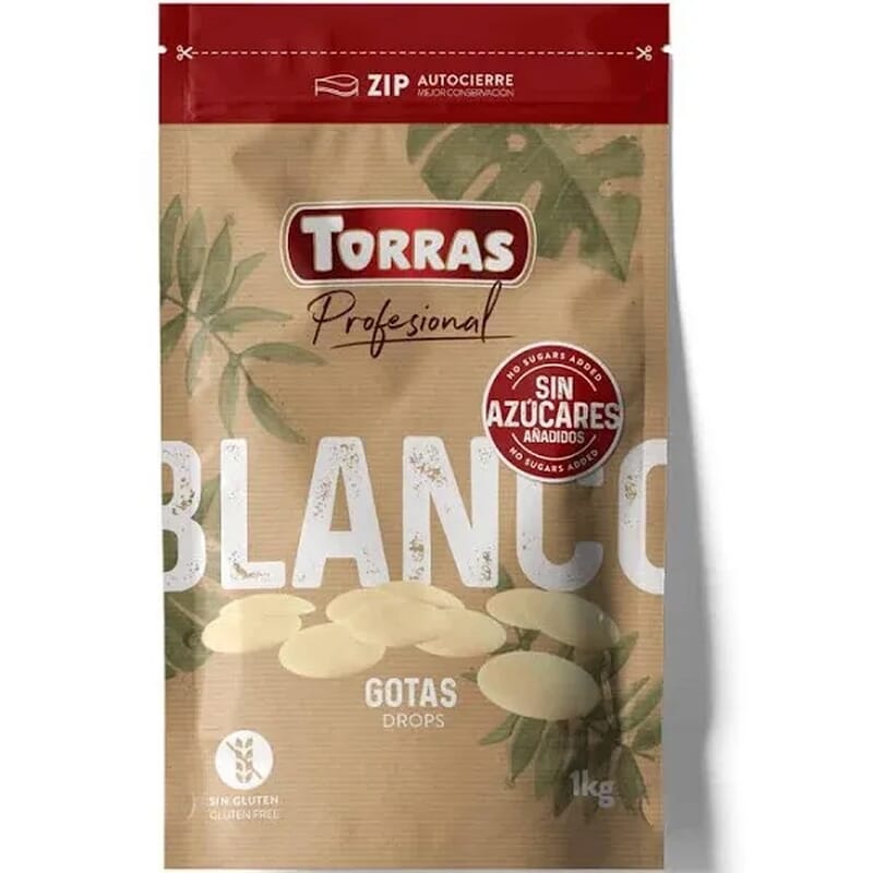 Couverture Chocolat Blanc Drops 1 Kg