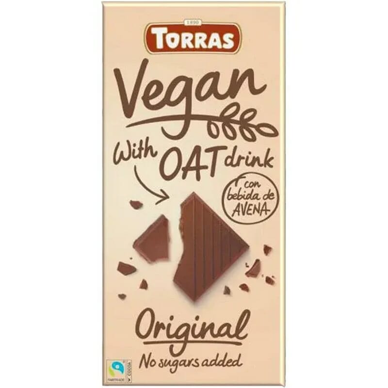 Chocolate Con Bebida De Avena Vegan 100g de Torras