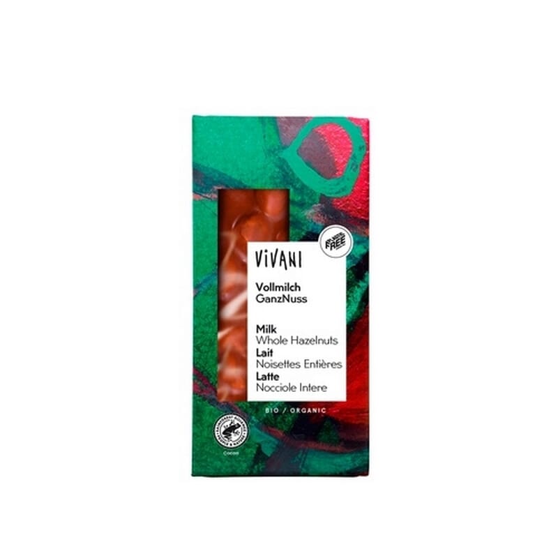 Chocolate Con Leche Avellana Enteras Bio 100g