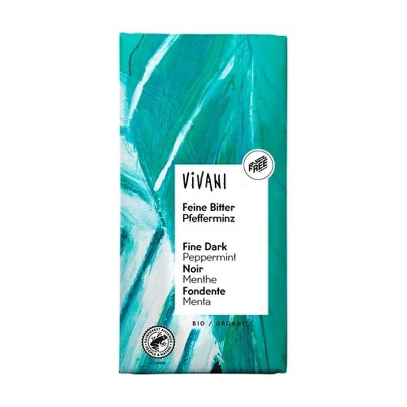 Chocolate Negro Relleno De Menta Bio 100g