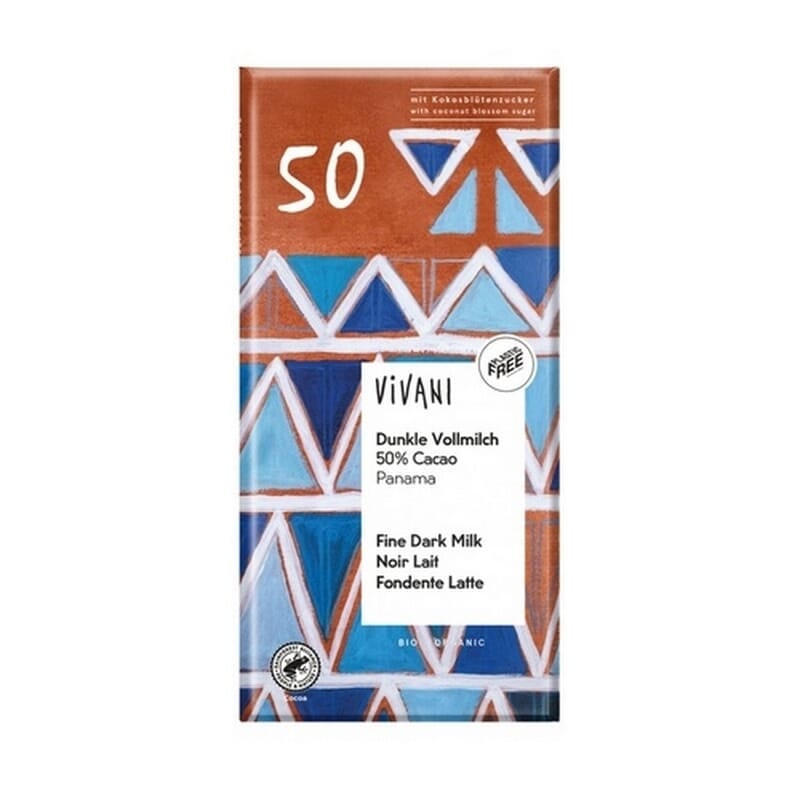 Chocolate Negro Con Leche 50% Panama 100g