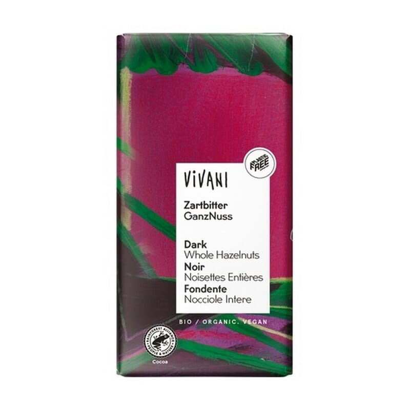 Chocolate Negro Con Avellanas Enteras Bio 100g