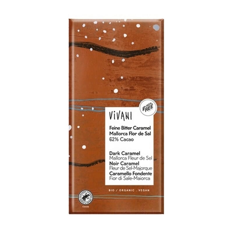Chocolate Negro 62% Caramelo y Flor De Sal Mallorca 80g