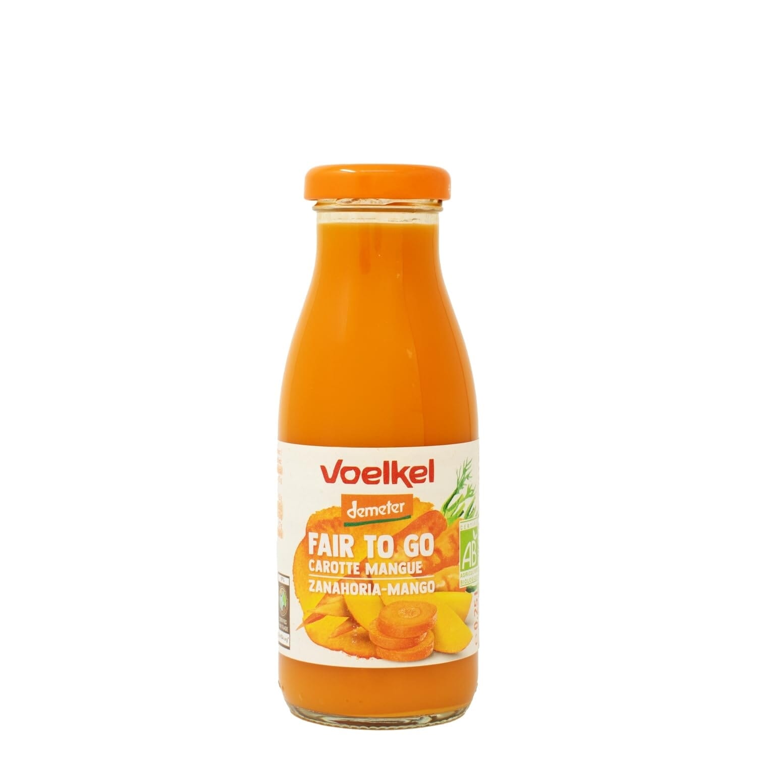 Zumo De Zanahoria y Mango 250 ml