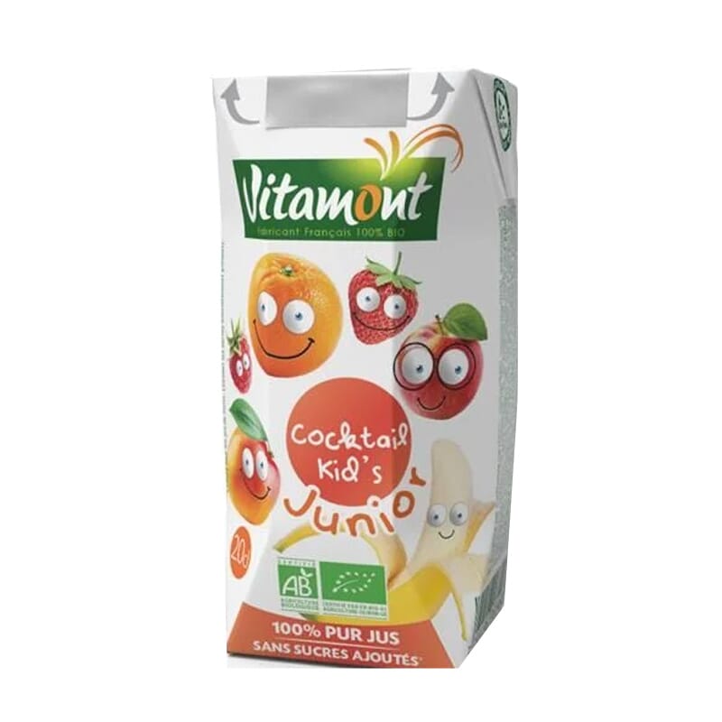 Zumo Multifrutas Cocktail Kid's Bio 6 Uds 200 ml de Vitamont