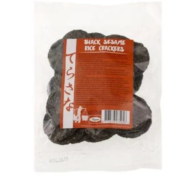Crackers Riz Complet Sésame Noir Vegan 75g