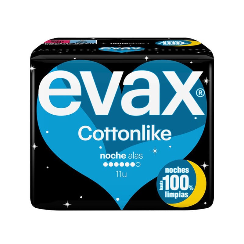 Evax Cottonlike Alas Noche 11 Uds