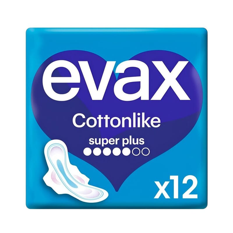 Evax Cottonlike Alas Superplus 12 Uds
