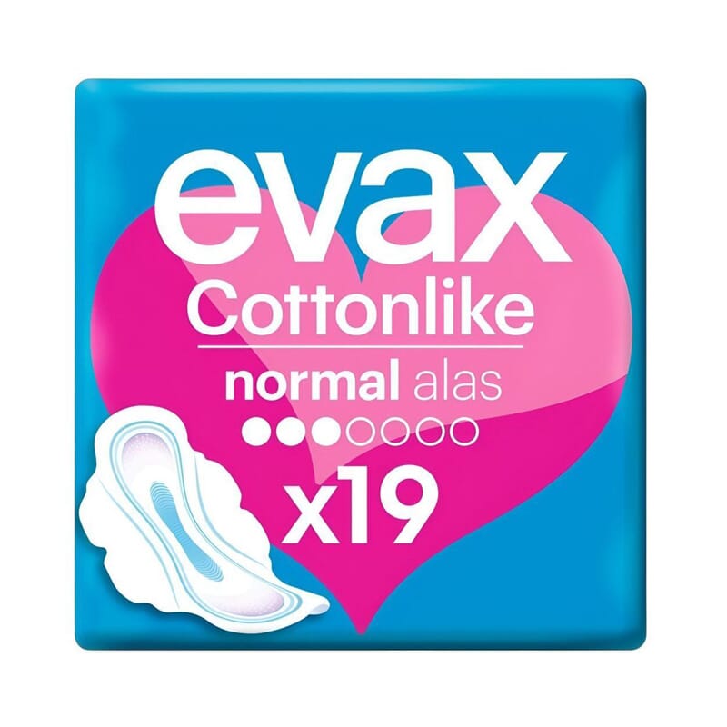 Evax Cottonlike Alas Normal 19 Uds