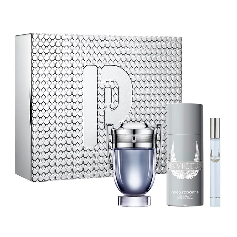 Invictus EDT 100 ml + Desodorante 150 ml + EDT 10 ml Lote