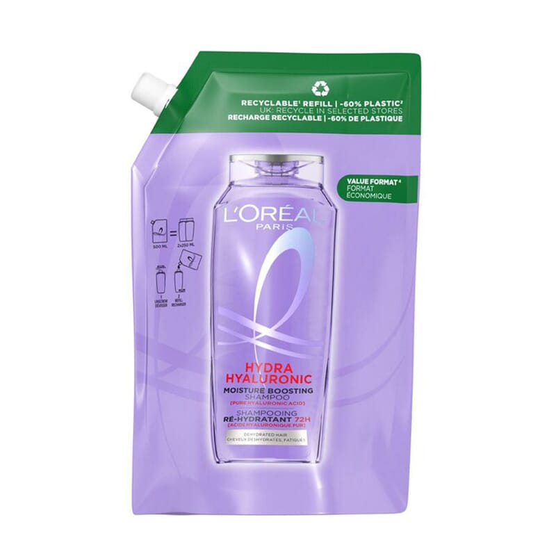Elvive Hidra Hialurónico Champú Ecopack Recarga 500 ml