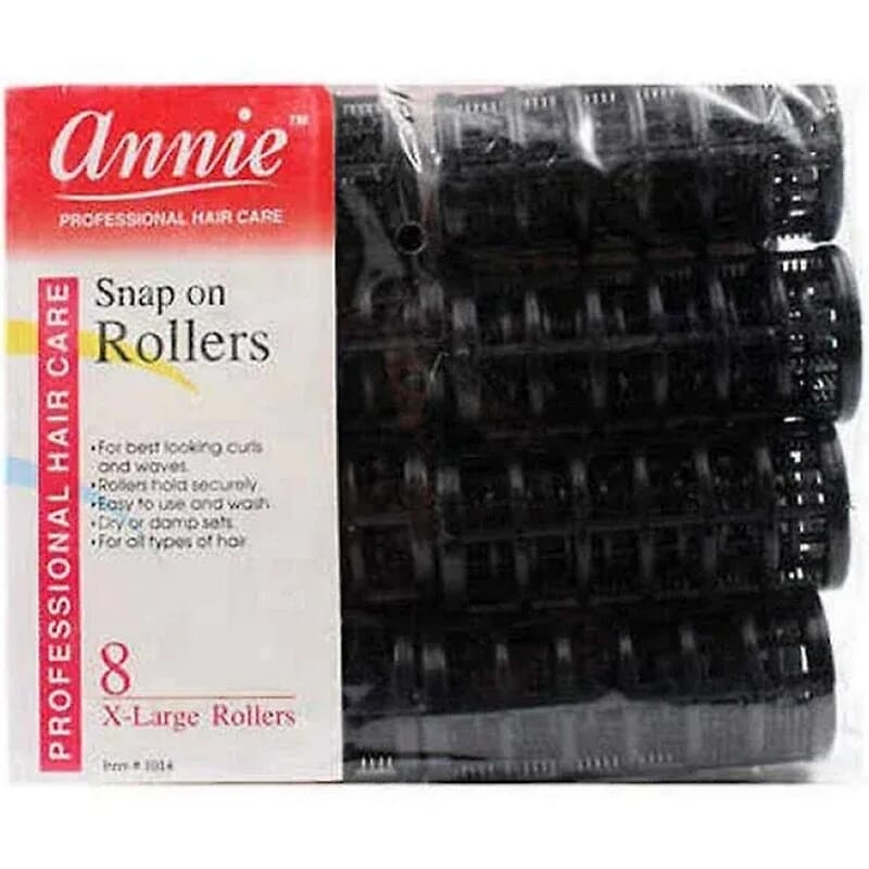 Annie Rulos Extra Grandes Preto