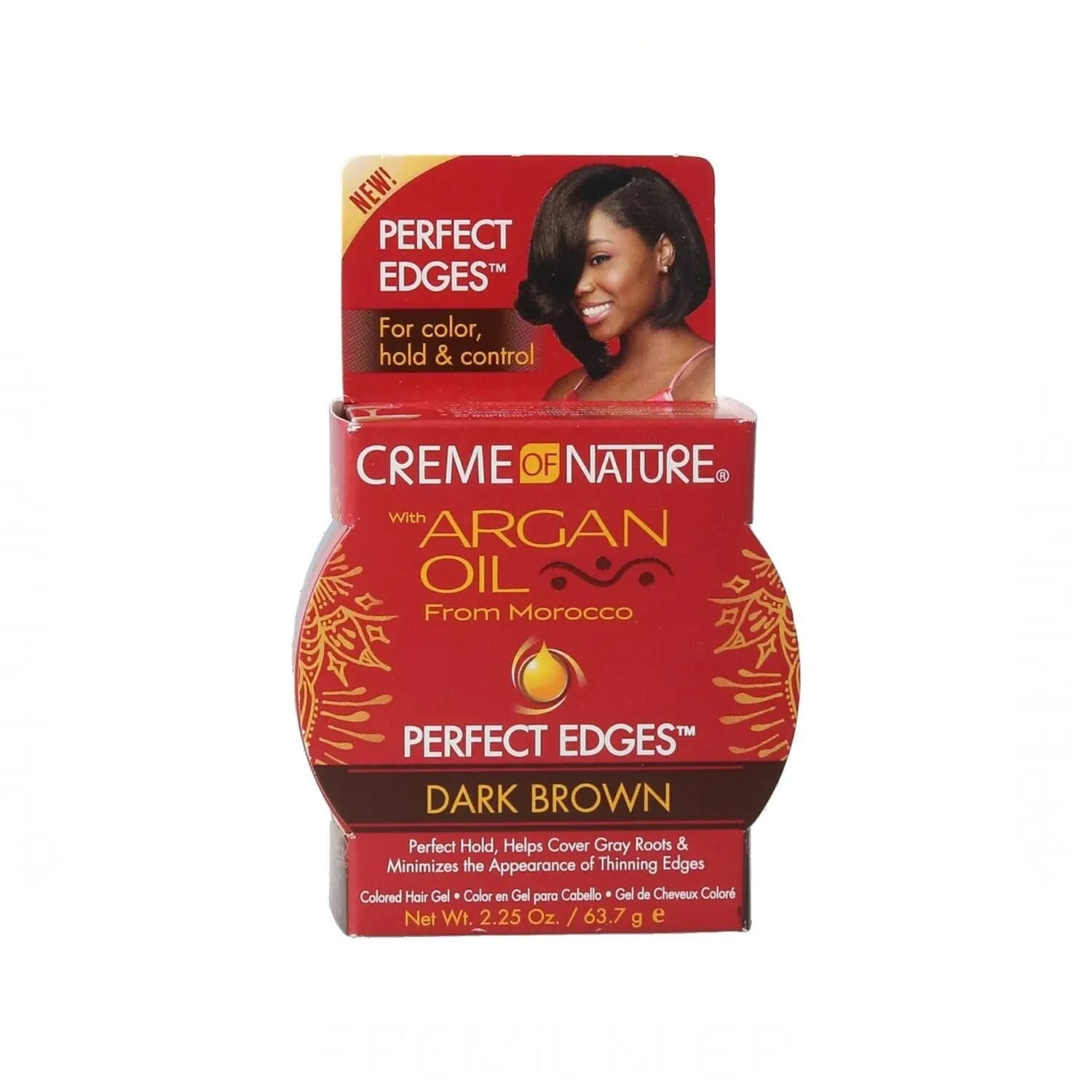 Argan Oil Perfect Edges Castaño Oscuro 63.7g