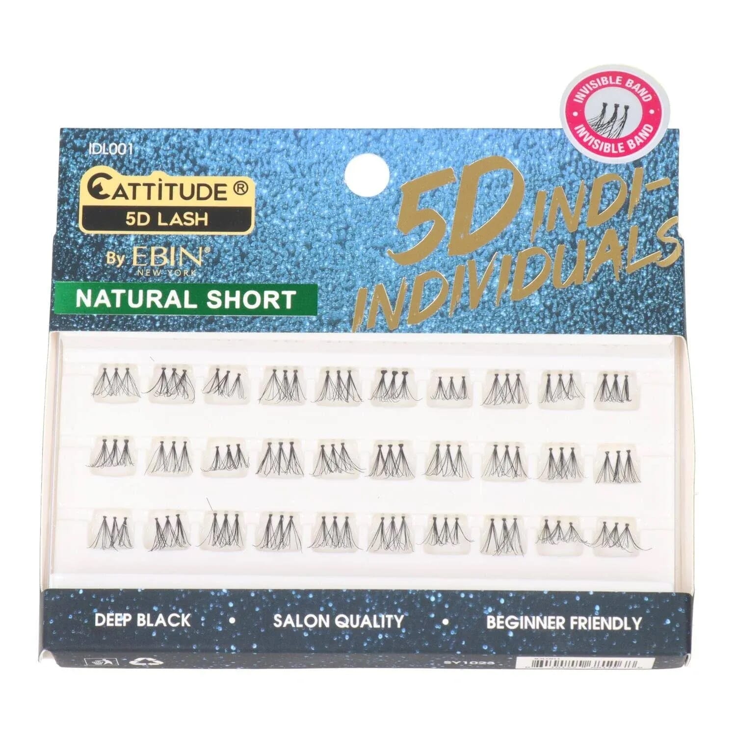 Cattitude 5D Indi-Individuals Lash Natural #001 - Short
