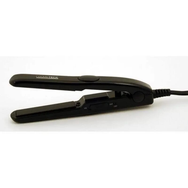Cosmeteck Mini Plancha Negra con Funda