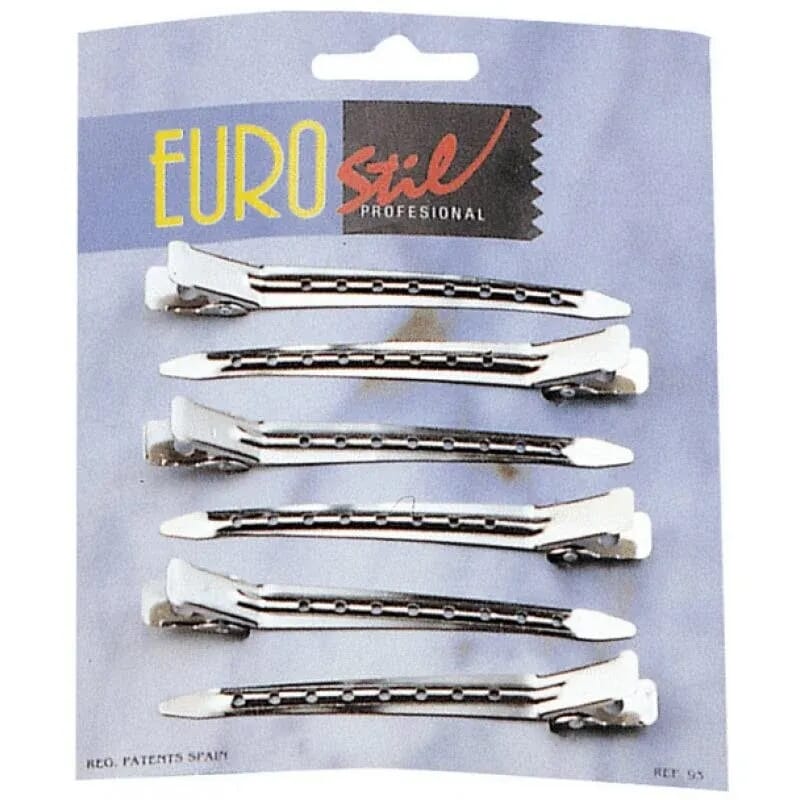 Eurostil 6 Pinzas Curvadas 6 Uds
