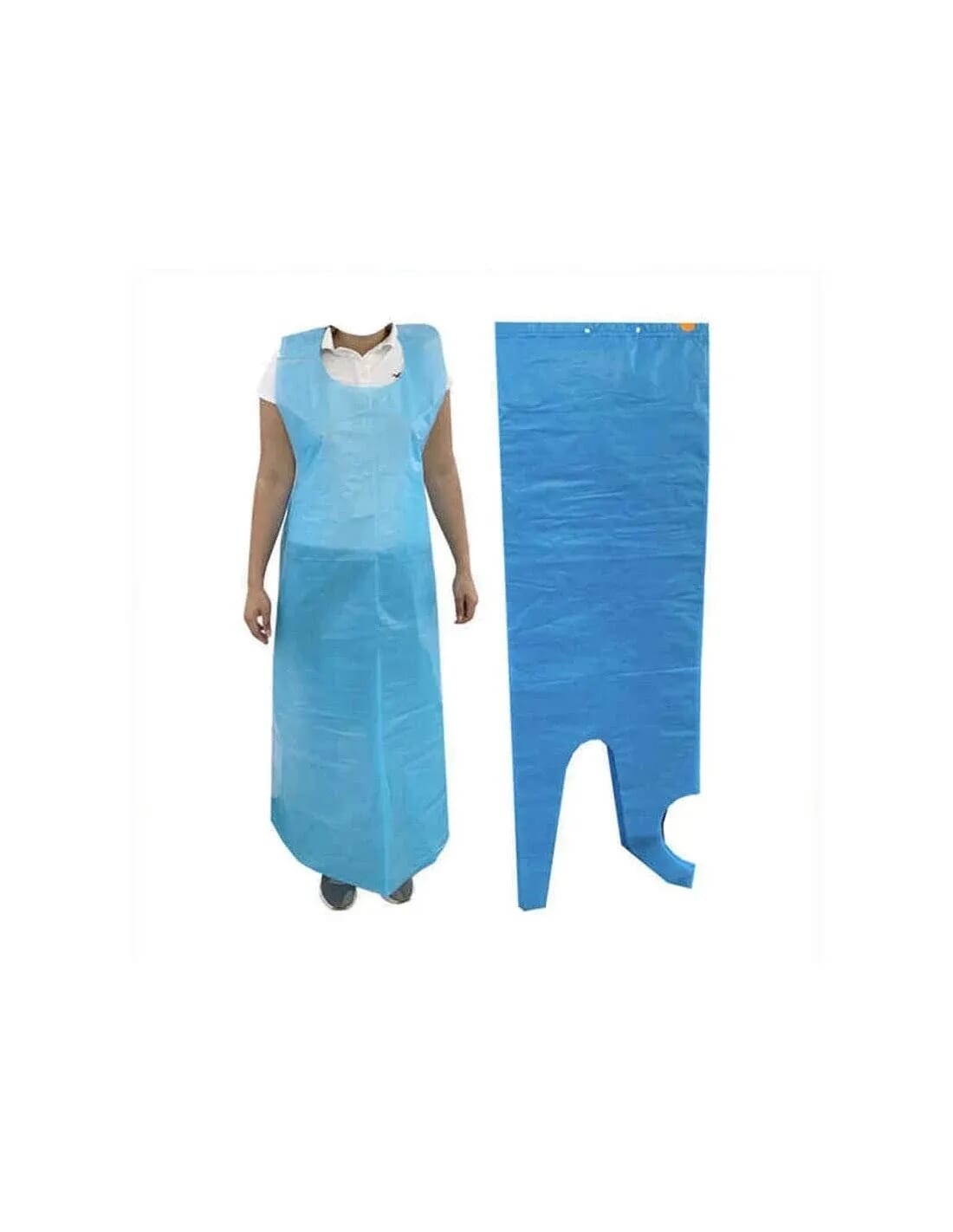 Hr Delantal Desechable Grande 100 x 150 cm Azul Claro 50 Uds