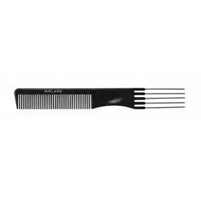 Peine Ahuecador 5 Puas Negro 19 cm