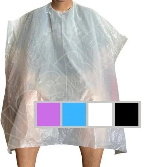 Capas Polietileno Desechables 110 x 130 Blanco 50 Uds