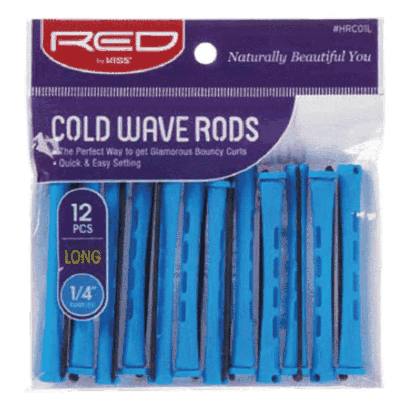 Cold Wave Rods 1/4" #Blue Bigudi 12 Unités