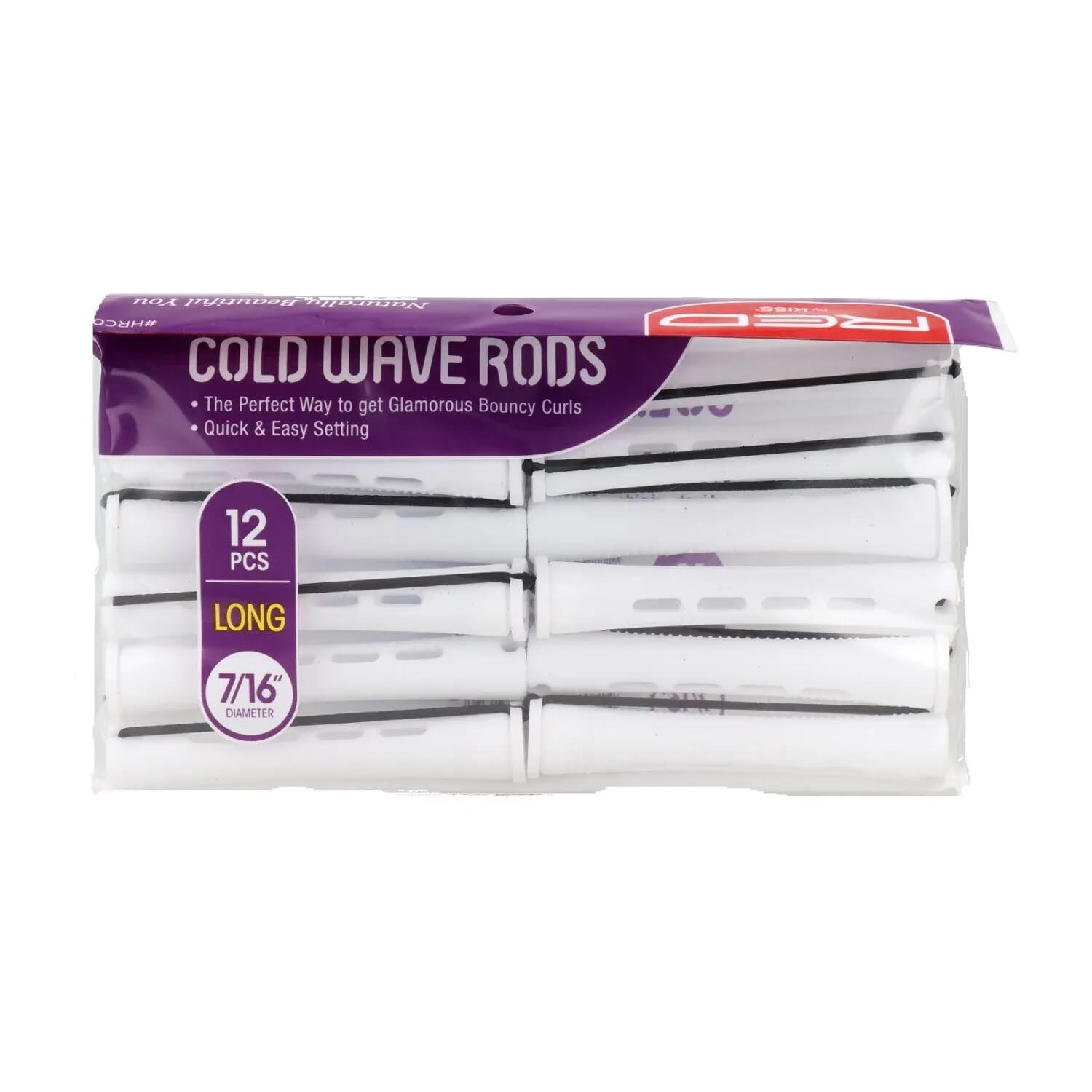 Cold Wave Rods Longueur 7/16" #White Bigudi 12 Unités