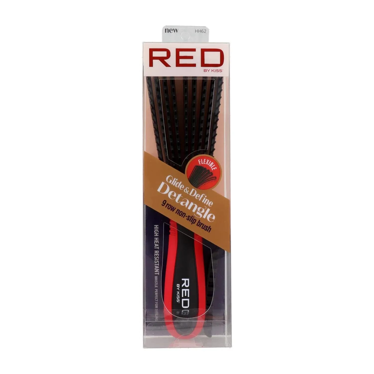 Ez Glide Detangling Brush 9 Rows Cepillo Negro
