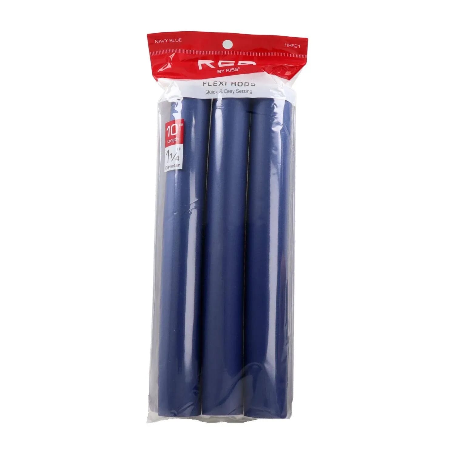 Flexi Rods 10" 1 1/4" Bigoudis Flexibles #Blue 3 Unités