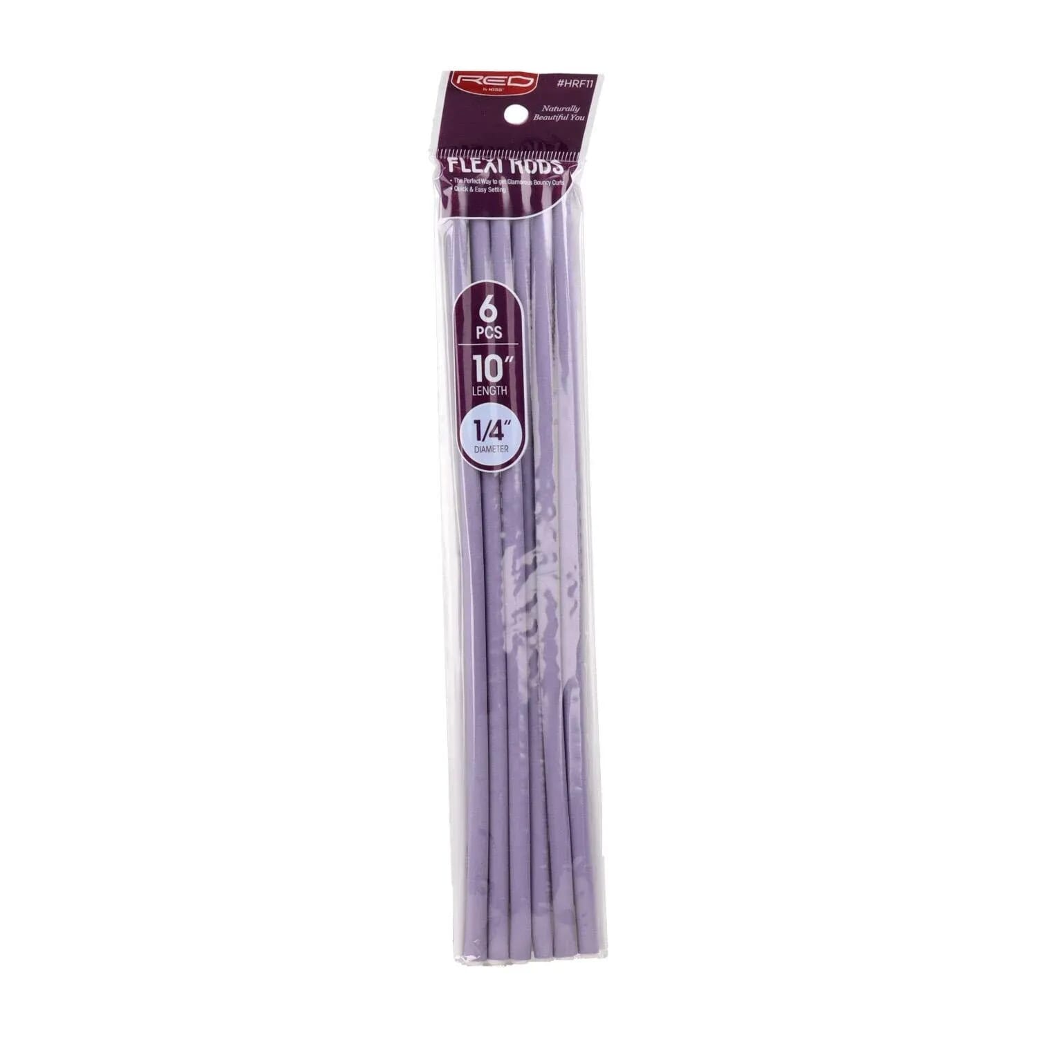 Flexi Rods 10" 1/4" Rulos Flexibles #Lavende 6 Unités