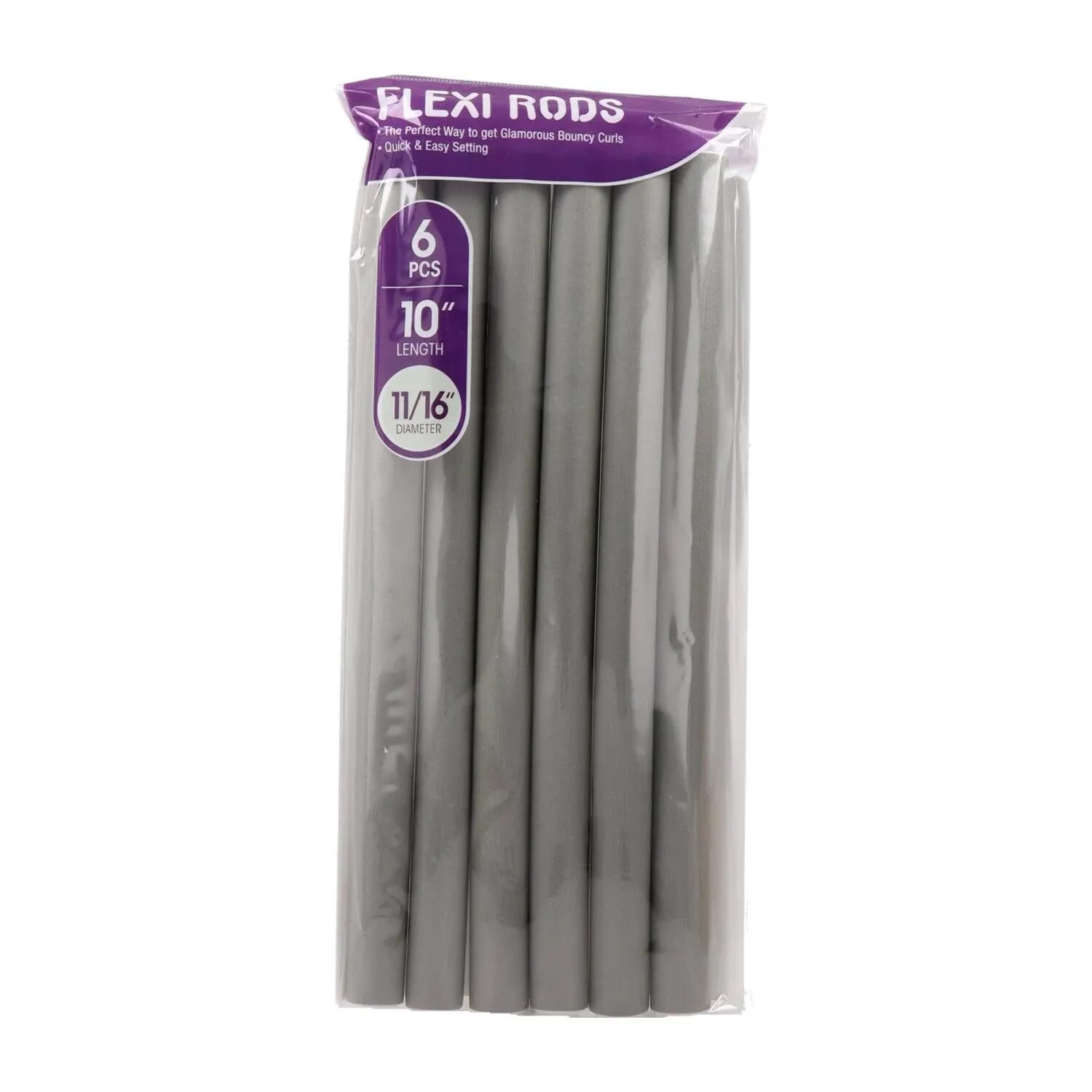 Flexi Rods 10" 11/16" Rulos Flexibles #Gris 6 Unités