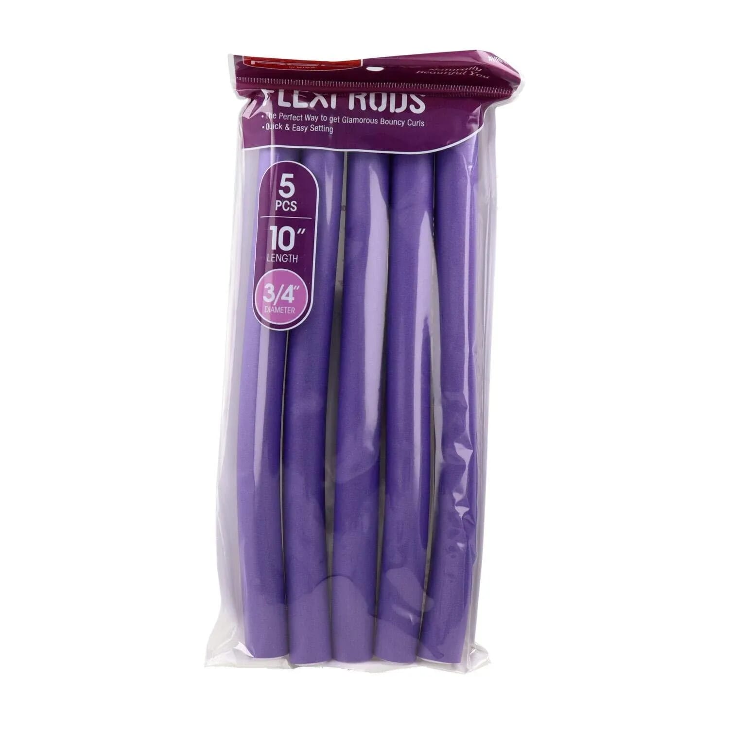 Flexi Rods 10" 3/4" Rulos Flexibles #Purple 5 Unités