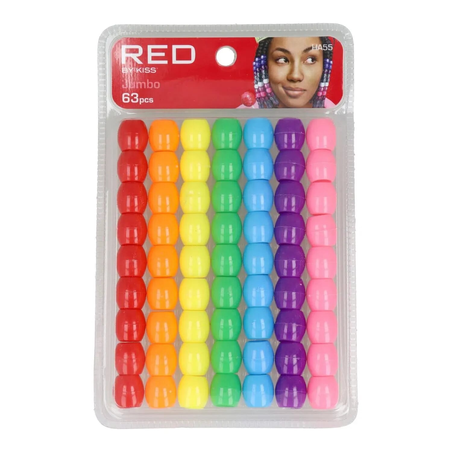 Jumbo Hair Beads 63 Uds