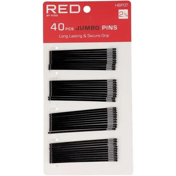 Jumbo Pins 2 3.4 #Black 40 Uds