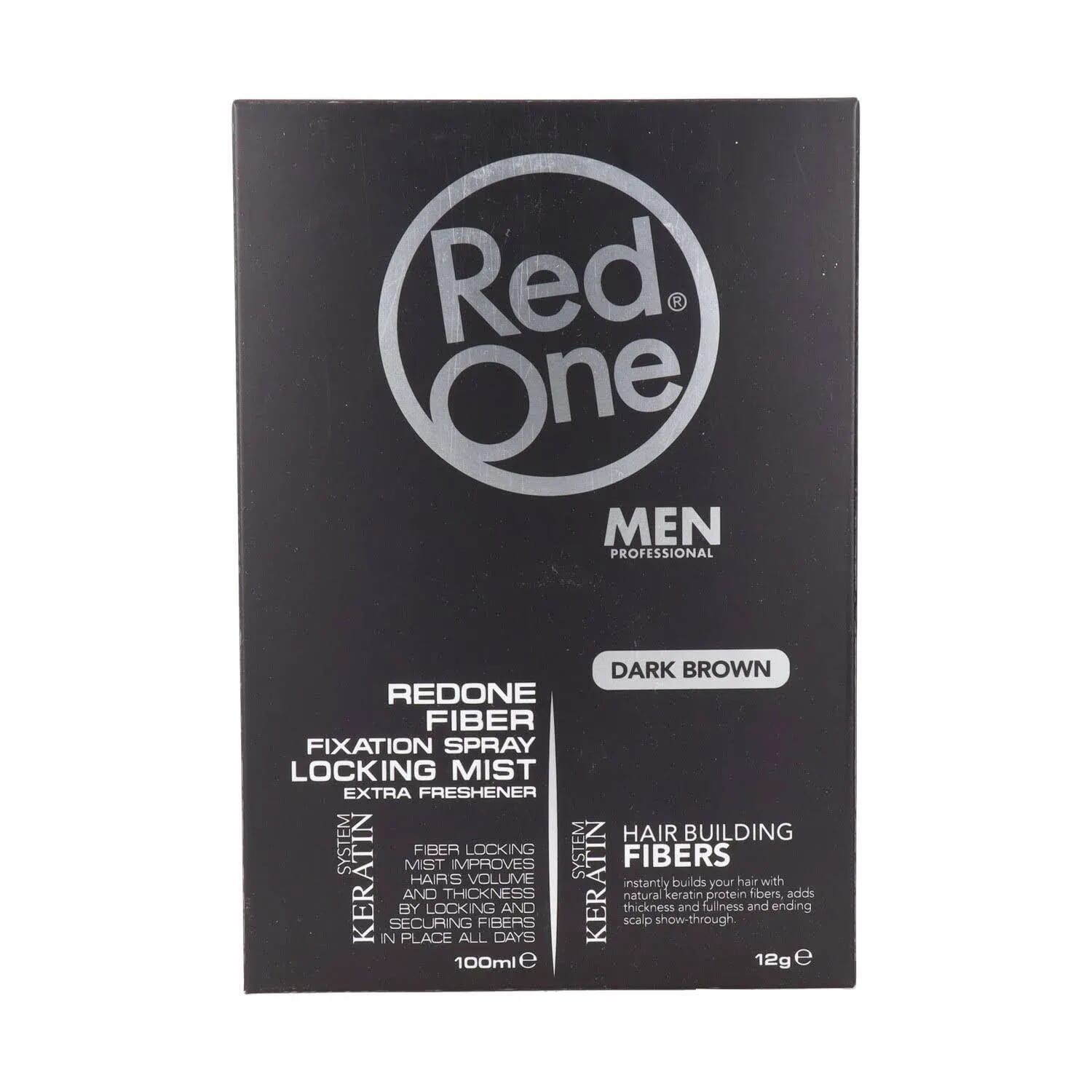 Hair Fiber Topic Set Brown 100 ml