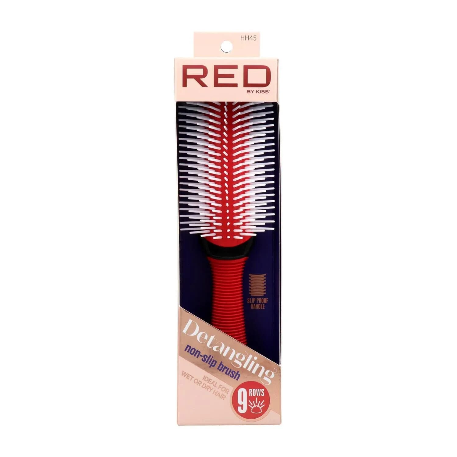 Non Slip Detangling Brush Color Rojo Cepillo