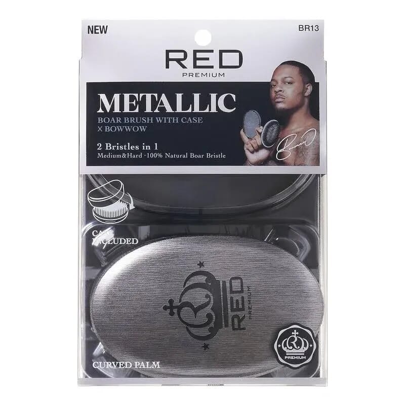 Pocket Mixed Boar Brush Silver Cepillo
