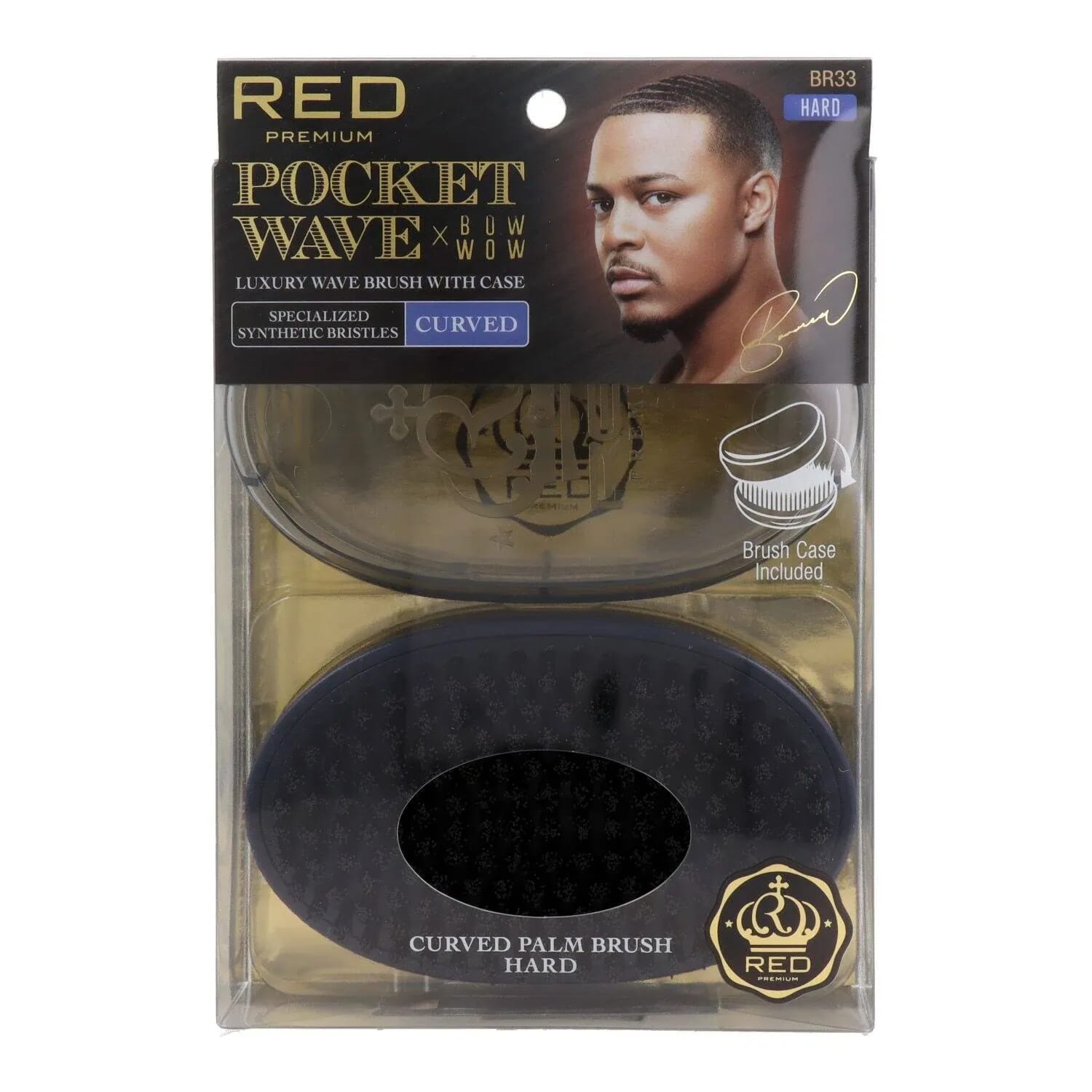 Pocket Wave Boar Brush Hard Cepillo