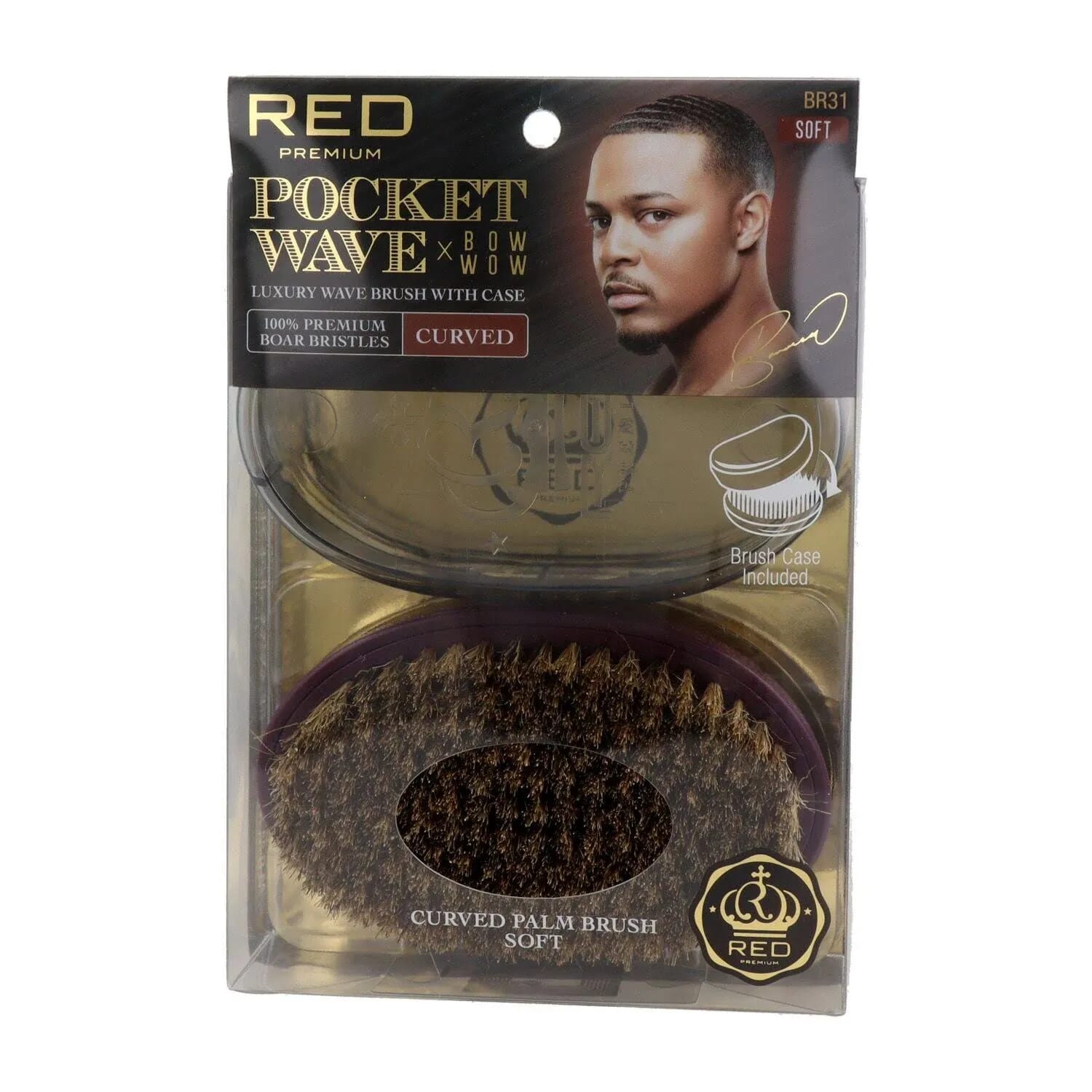 Pocket Wave Boar Brush Soft Cepillo