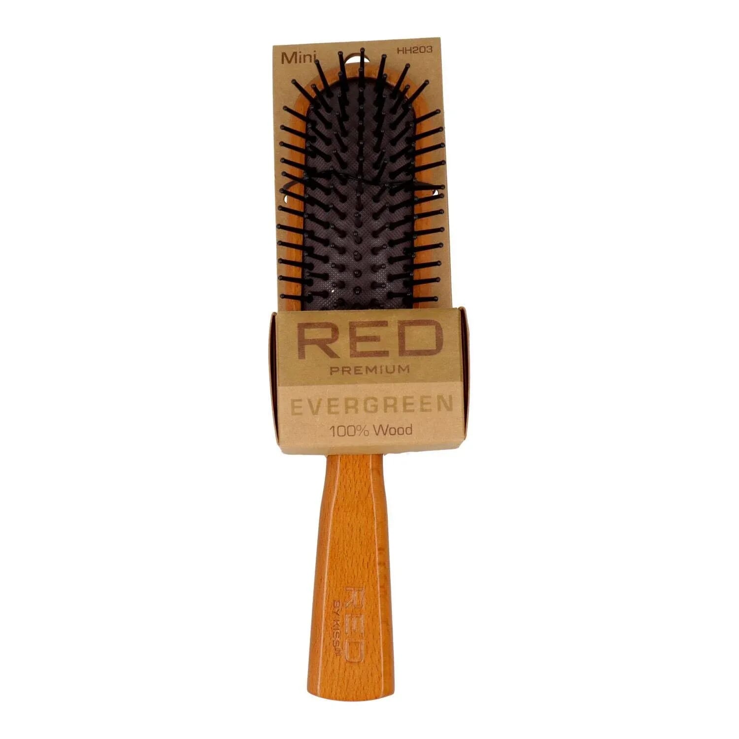 Premium Evergreen Wooden Brush Styling Mini