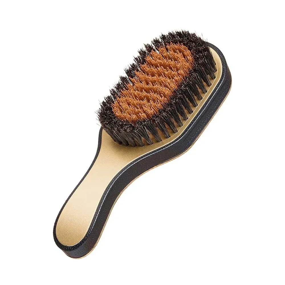 Premium Mixed Boar Brush Metallic Gold Cl
