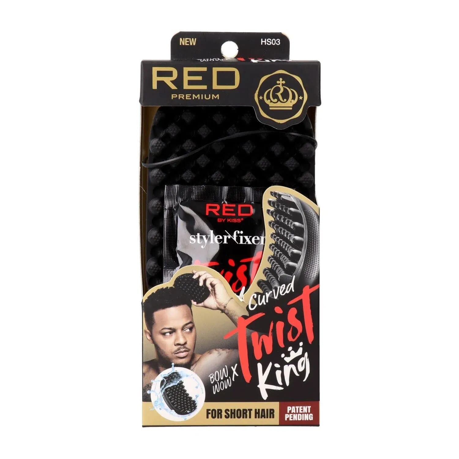 Premium Twist King Curved Densed Cepillo Goma