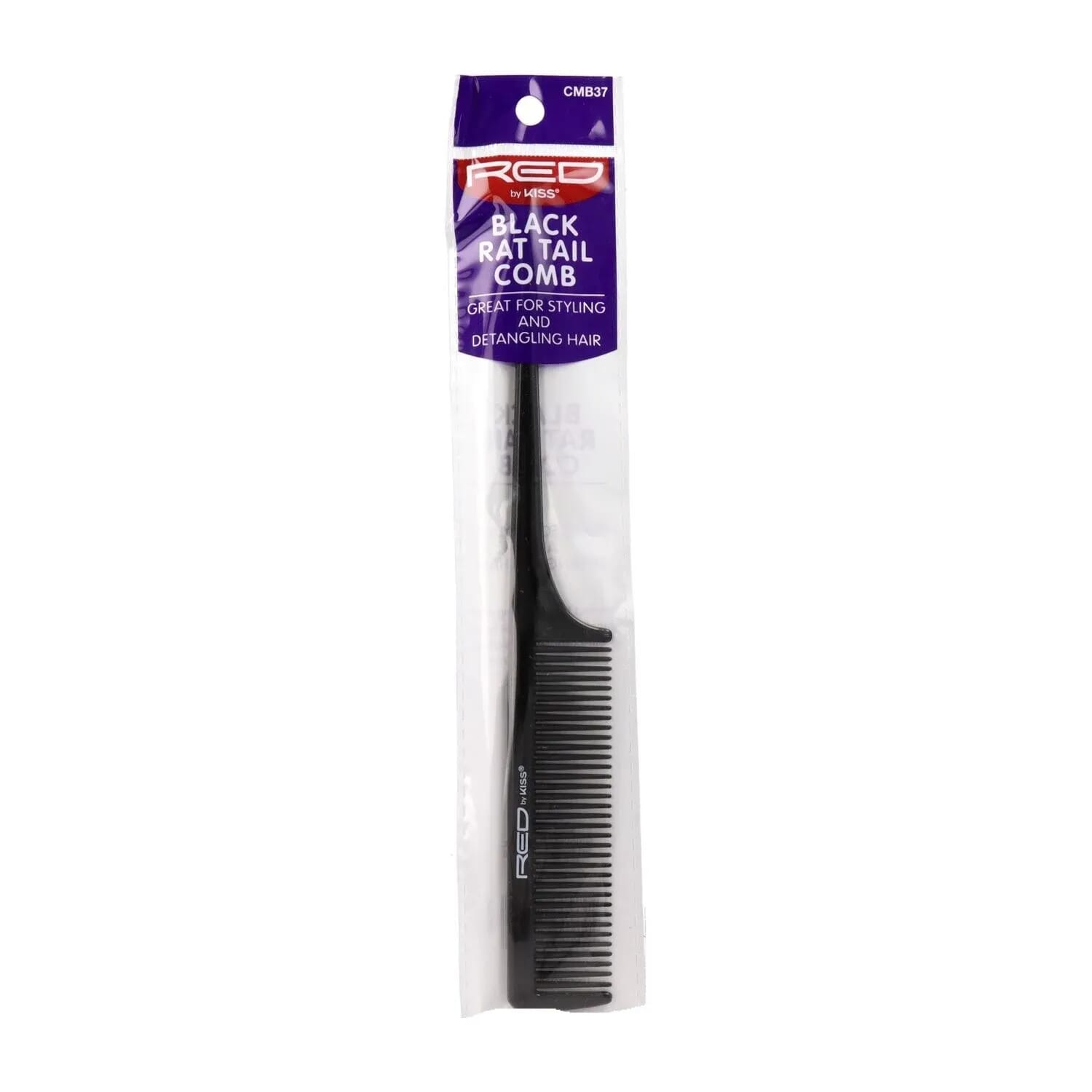 Rat Tail Comb Black Peine