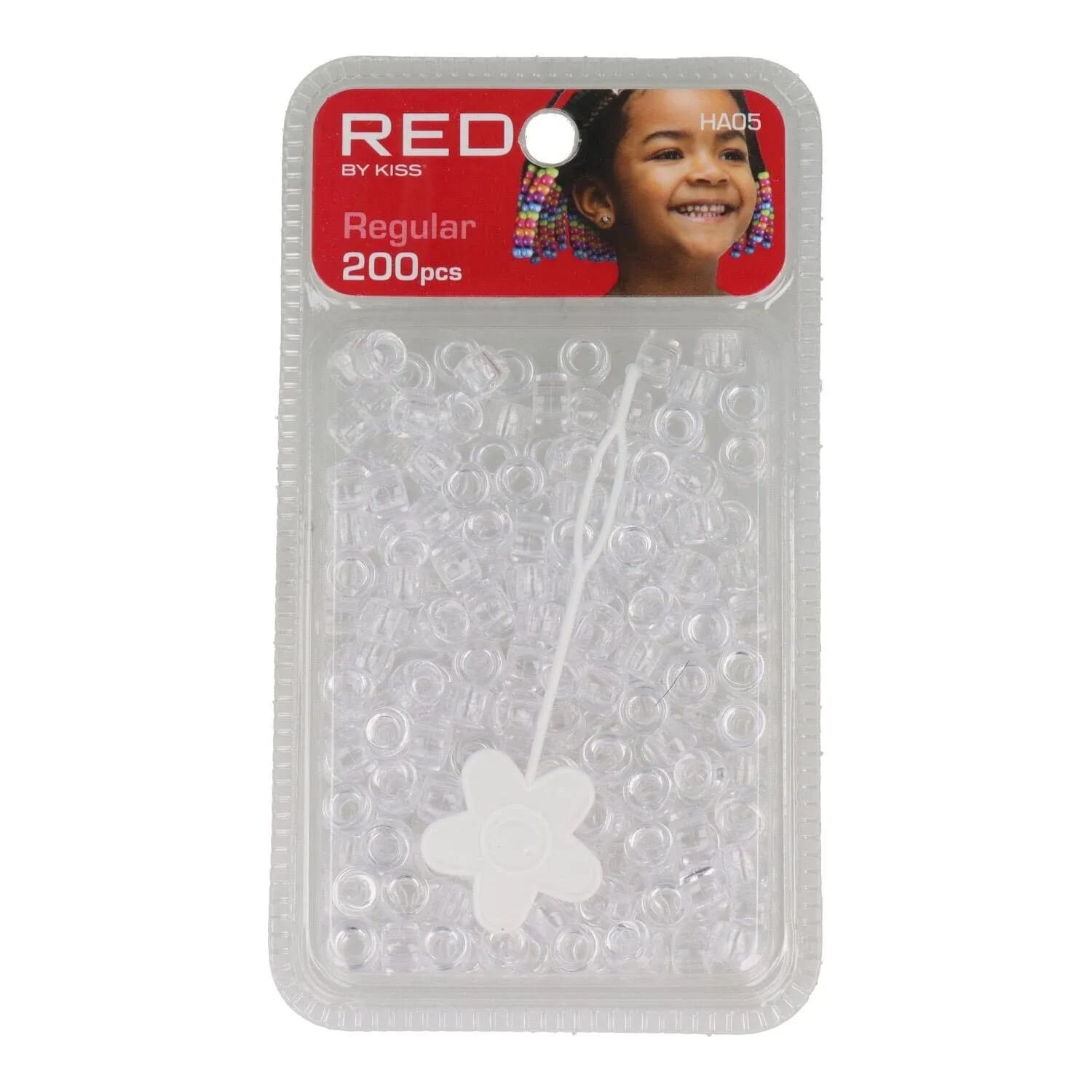 Regular Hair Beads #Clear 200 Unités