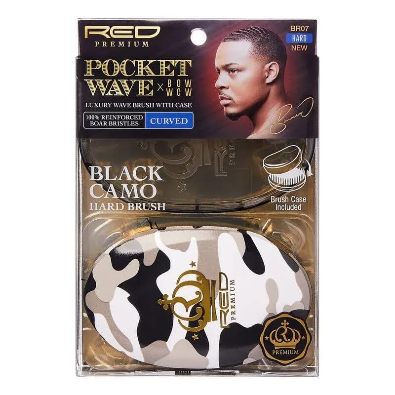 Rpm Designed Pocket Boar Brush Black Camo Cepillo